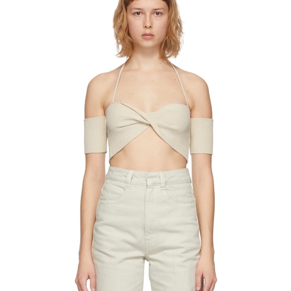 Jacquemus Tops - JACQUEMUS
Beige 'Le Haut Soleil' Tank Top